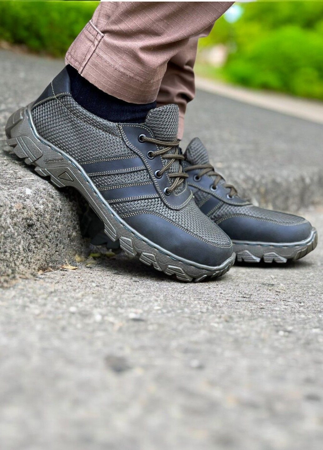 Женские Тактические Летние Кроссовки. 36-50р Олива. Полностью Натуральная кожа! MBLF-2137 No Brand (301148033)