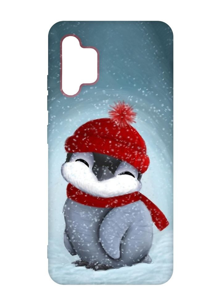 Чохол з рожевими боками на Samsung Galaxy A32:: Пінгвіненя у шапочці (принт 157) Creative (362965194)