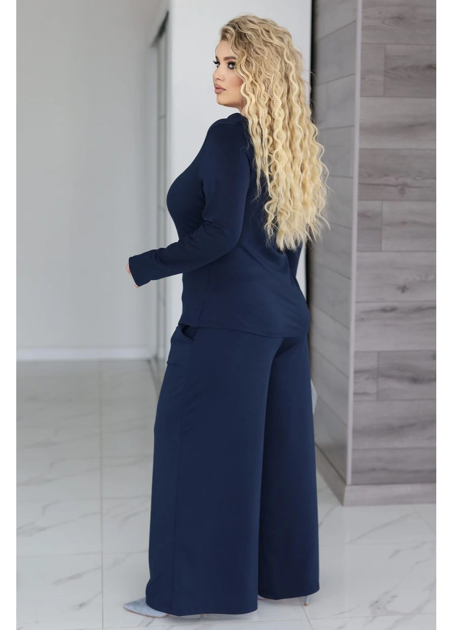 Женский базовый костюм с широкими штанами Fashion Girl (386665251)