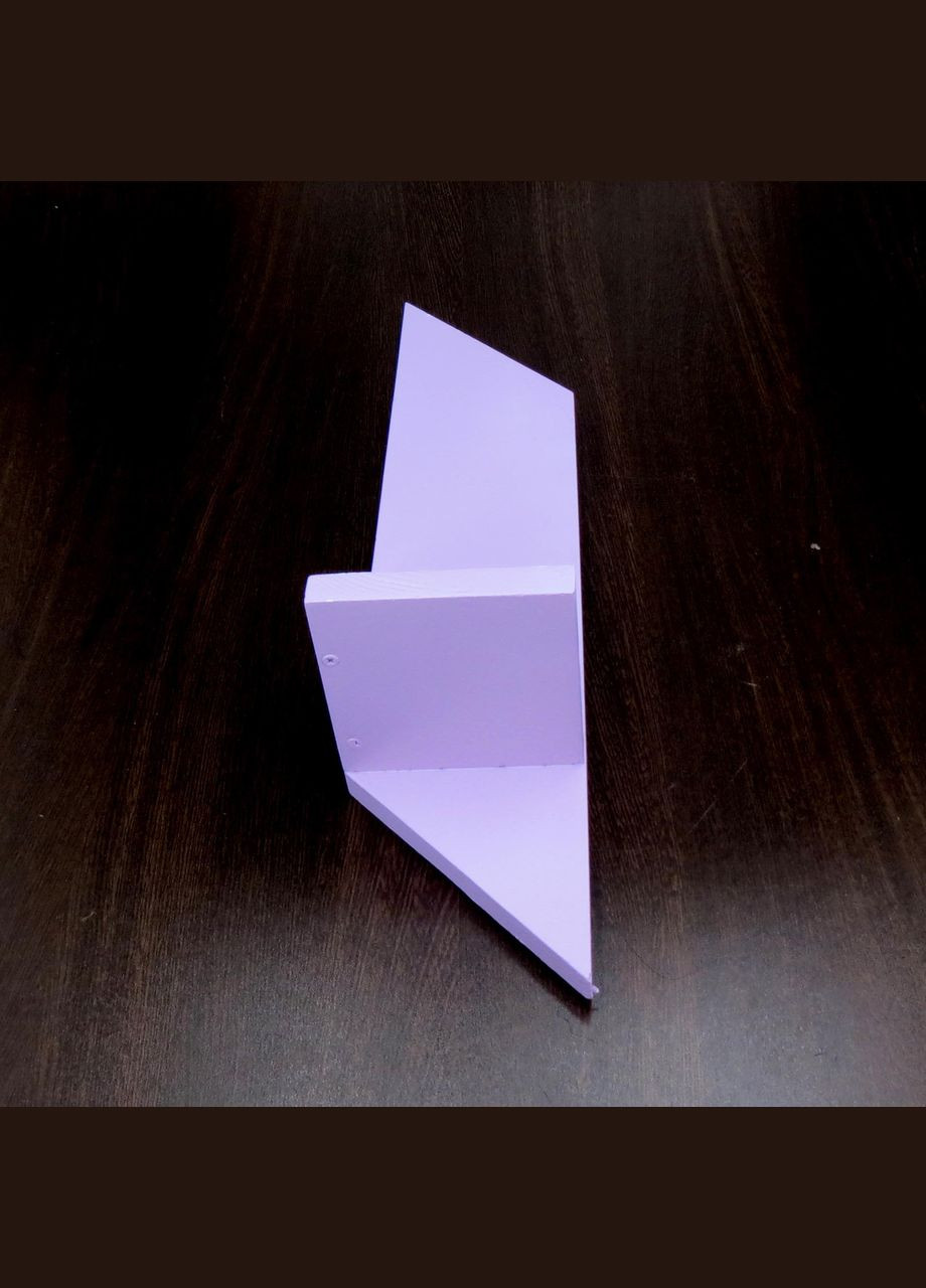 Настінна полиця з дерева Емпайр права флокс (НСП-100155) No Brand (328081802)