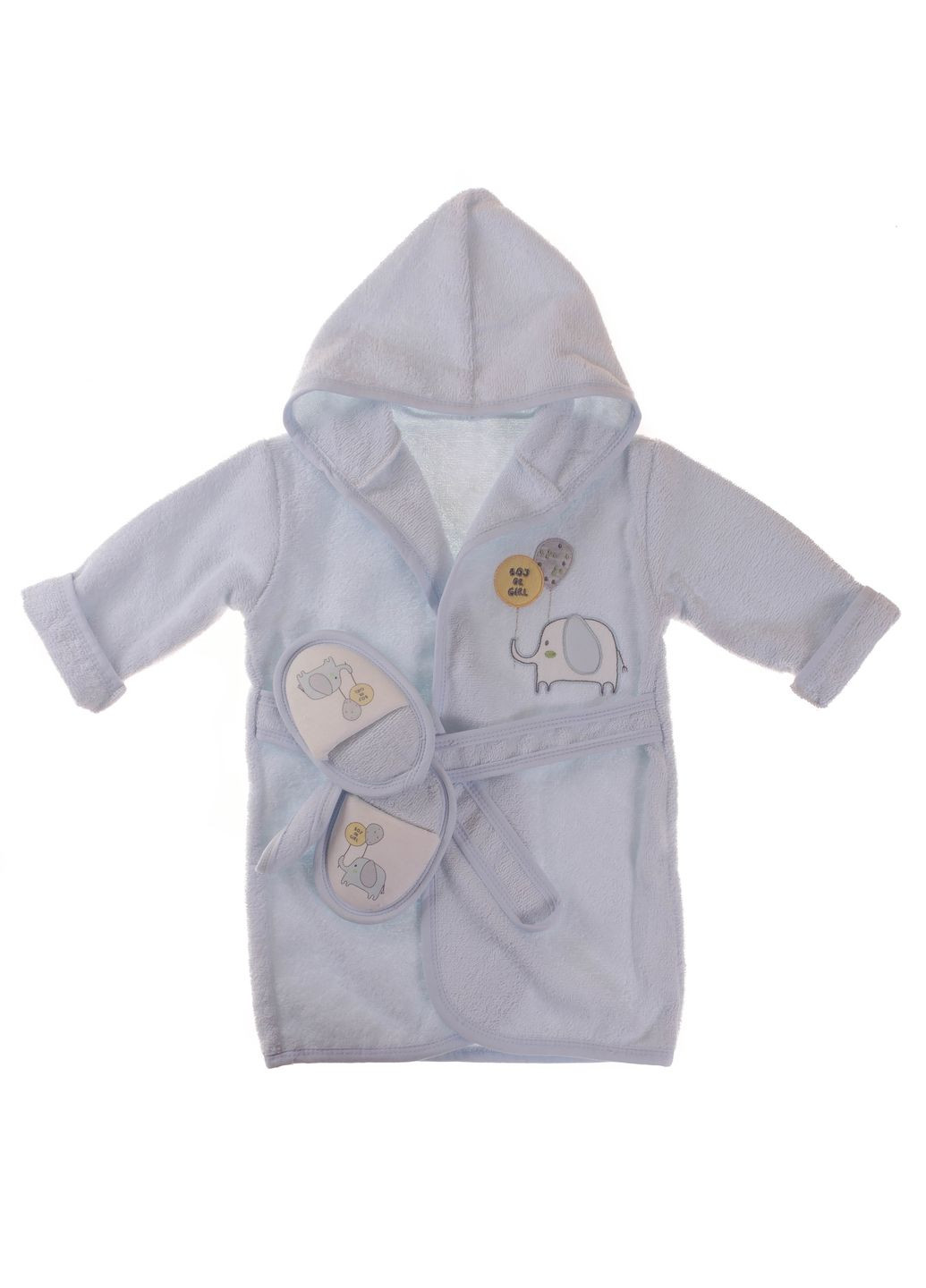 Халат + Тапочки 66266 Блакитний BiBaby (306545684)