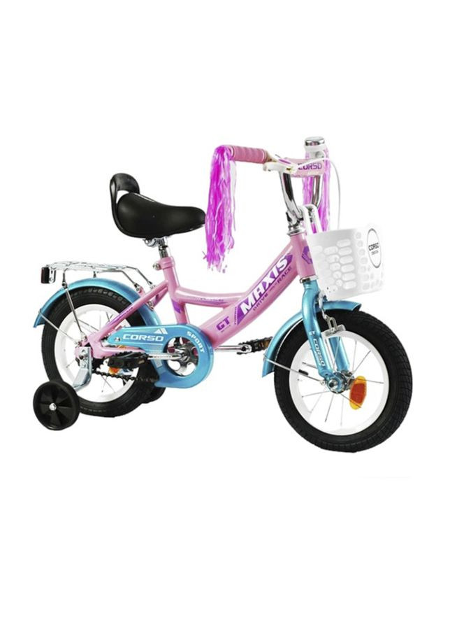 Дитячий двоколісний велосипед колір рожевий ЦБ-00250386 Corso (294913643)