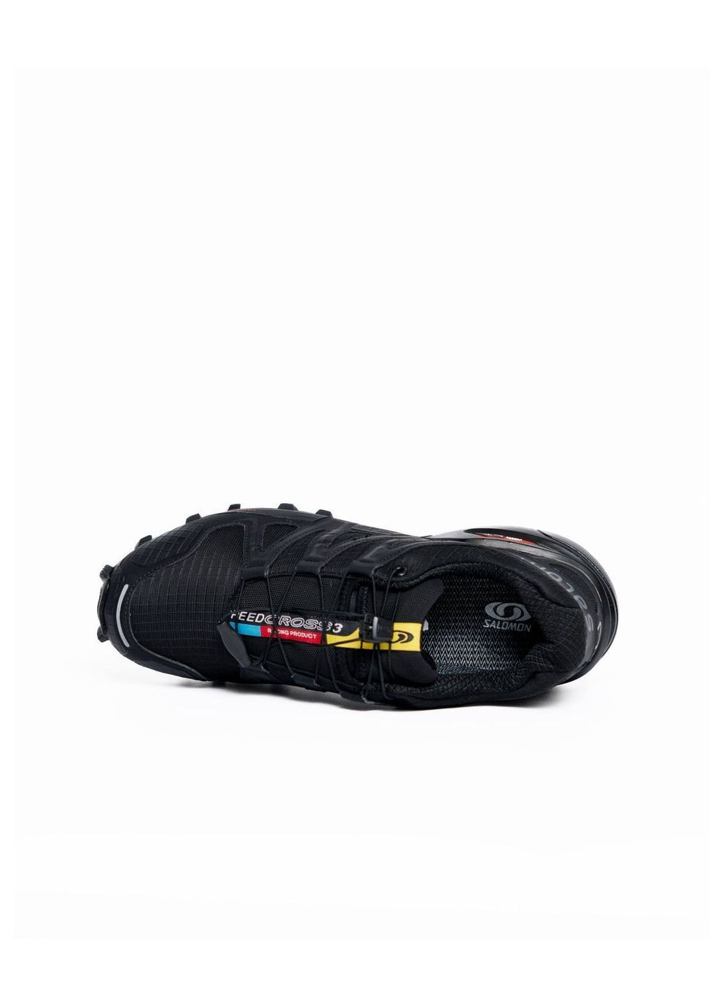 Чорні Осінні кросівки чоловічі salomon No Brand Speedcross 4 Black ND