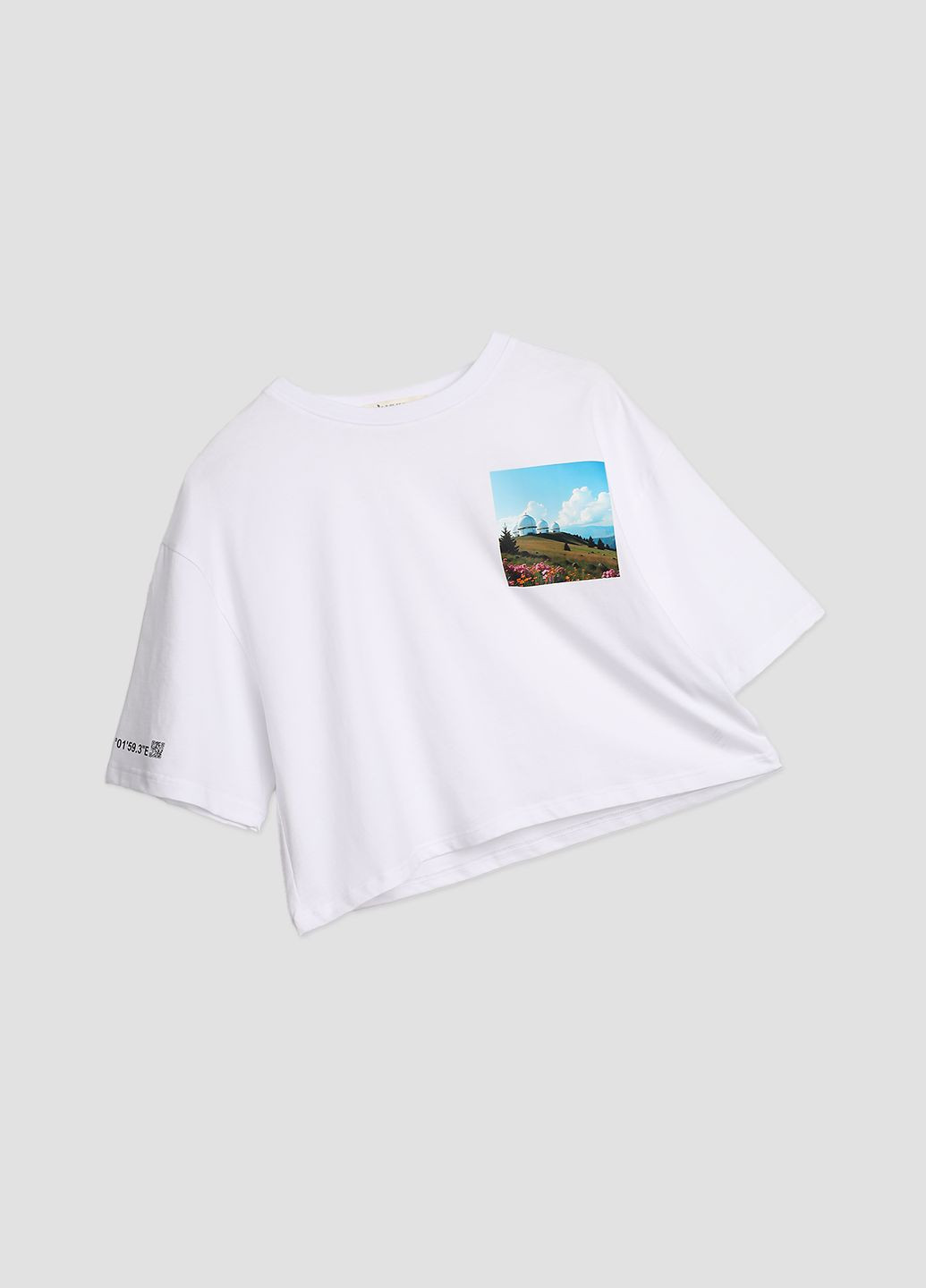 Футболка с коротким рукавом женская цвет белый CB-00274613 Yuki - (330751505)