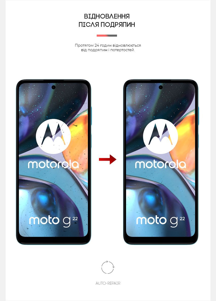 Гидрогелевая пленка AntiBlue для Motorola G22 (ARM62056) ArmorStandart (265533640)