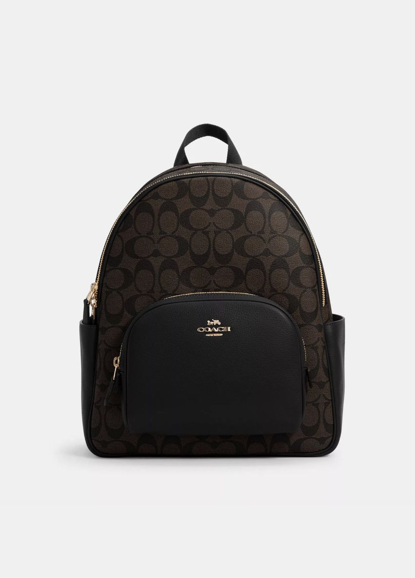 Рюкзак женский кожаный Coach Court коричневый. (373) No Brand (335833735)