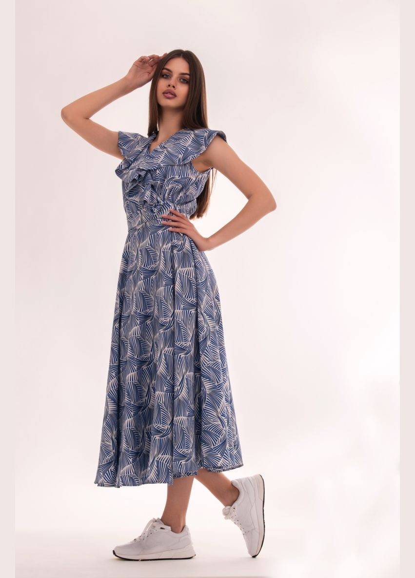 Синя святковий, повсякденний, коктейльна, вечірня сукня "fantastic freedom" No Brand