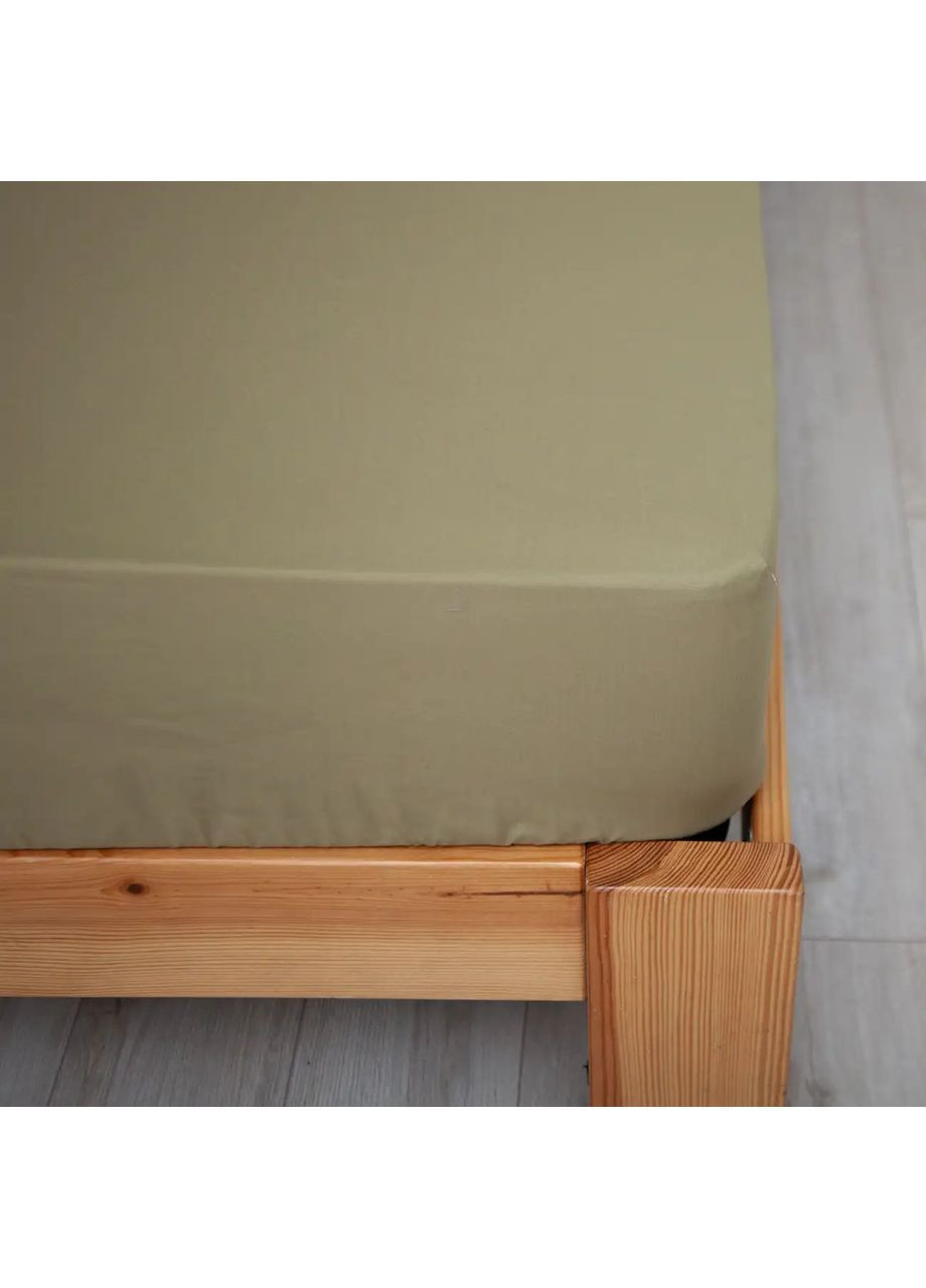 Простыня с резинкой 140*200 см Ранфорс гипоаллергенная Хаки (21440140200) ТЕП (366222225)