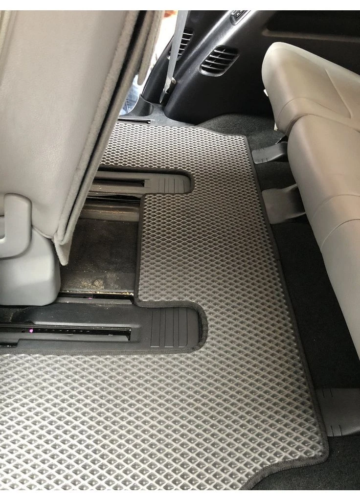 Коврики EVA 3 ряда (Бежевые) Средний ряд - Проход для Toyota Sequoia 2007-2022 гг Digital Designs (392166074)
