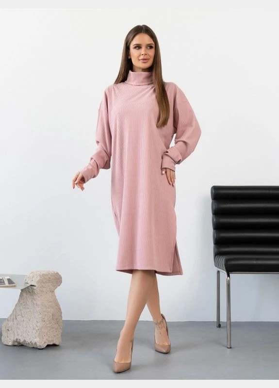 Розовое повседневный женские платья 14433 ISSA PLUS