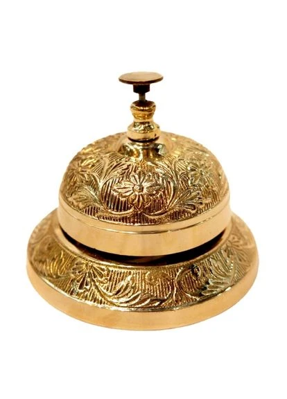 Колокольчик Porters желтый металл Арт.25073 No Brand (386956811)