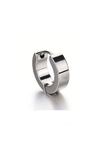 Сережки-кільца у вухо широка з медичної нержавіючої сталі Fashion (301213747)