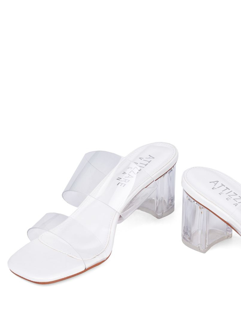 Белые женские сабо 600-30 белый искусство. кожа Attizzare