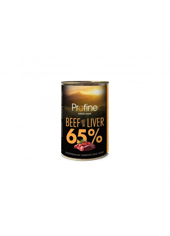 Влажный корм для собак Dog Beef & Liver 400 г, с говядиной и печенью Profine (292259790)