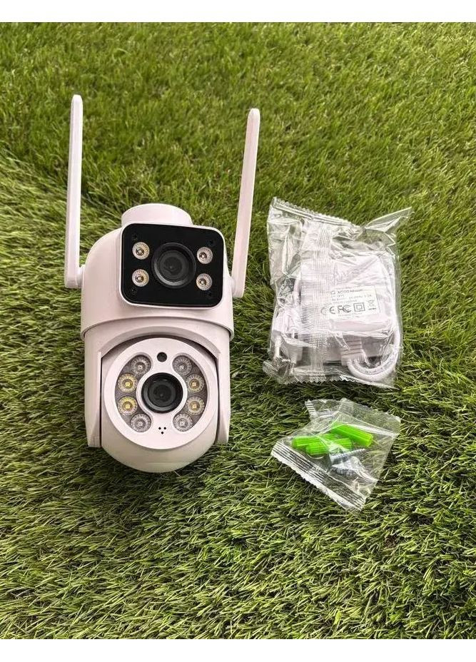 Камера відеоспостереження 6MP ICESEE поворотна з двома об'єктивами A28 HandyHeat (370977729)