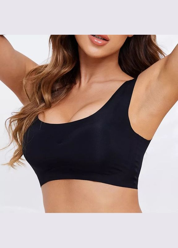 Жіночий безшовний топ з пуш ап тонкий кругле декольте No Brand Топ безшовний бежевий (339869487)