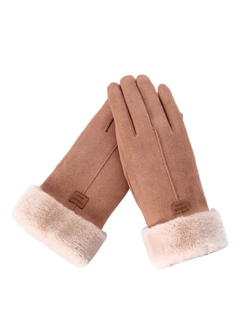 Перчатки жіночі Fashion Gloves brown No Brand (325671545)