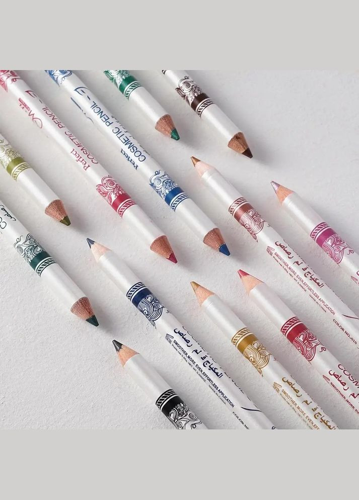 Набор цветные водостойкие подводки карандаш для глаз Perfect cosmetic pencil GIGI ROSE 12 шт Handaiyan (298792536)
