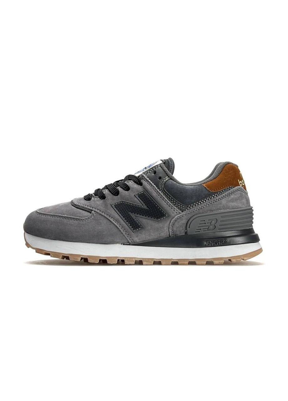 Серые всесезонные кроссовки женские new balance x No Brand Stone Island Dark Gray