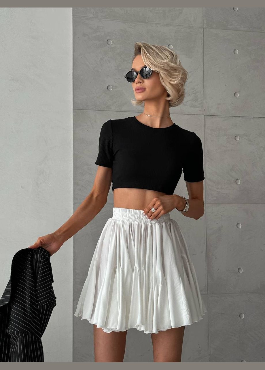 Белая юбка Chenille