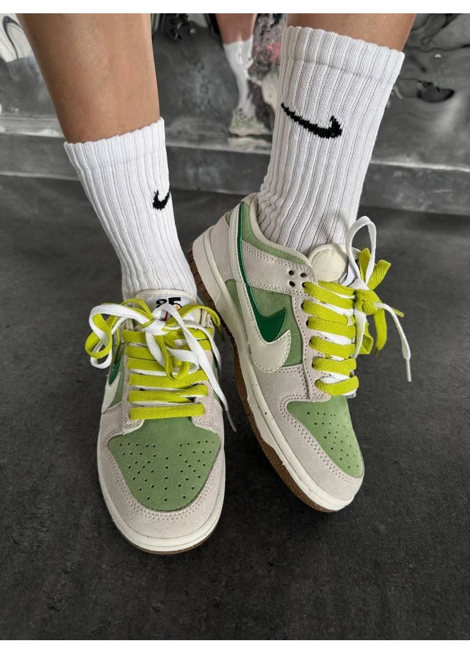Зелені кросівки чоловічі nike sb dunk 85 double swoosh green найк сб данк зелені демісезон No Brand