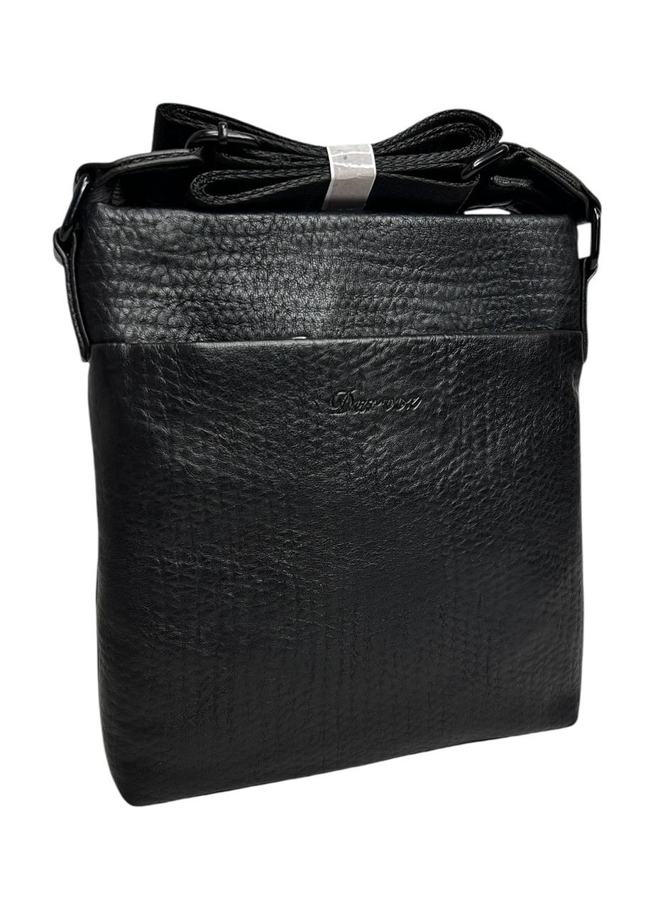 Чоловіча сумка з еко-шкіри Darvoz 3511-2 чорна 24 х 22 х 3 No Brand (371681905)