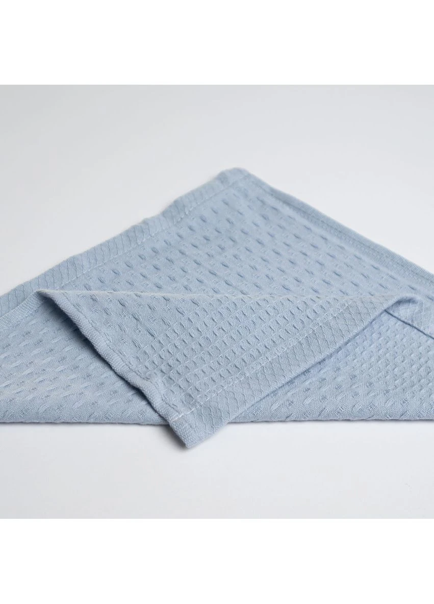 Вафельное полотенце для кухни YouStar 30х30 см 220г/м2 (Голубое) GM Textile голубой