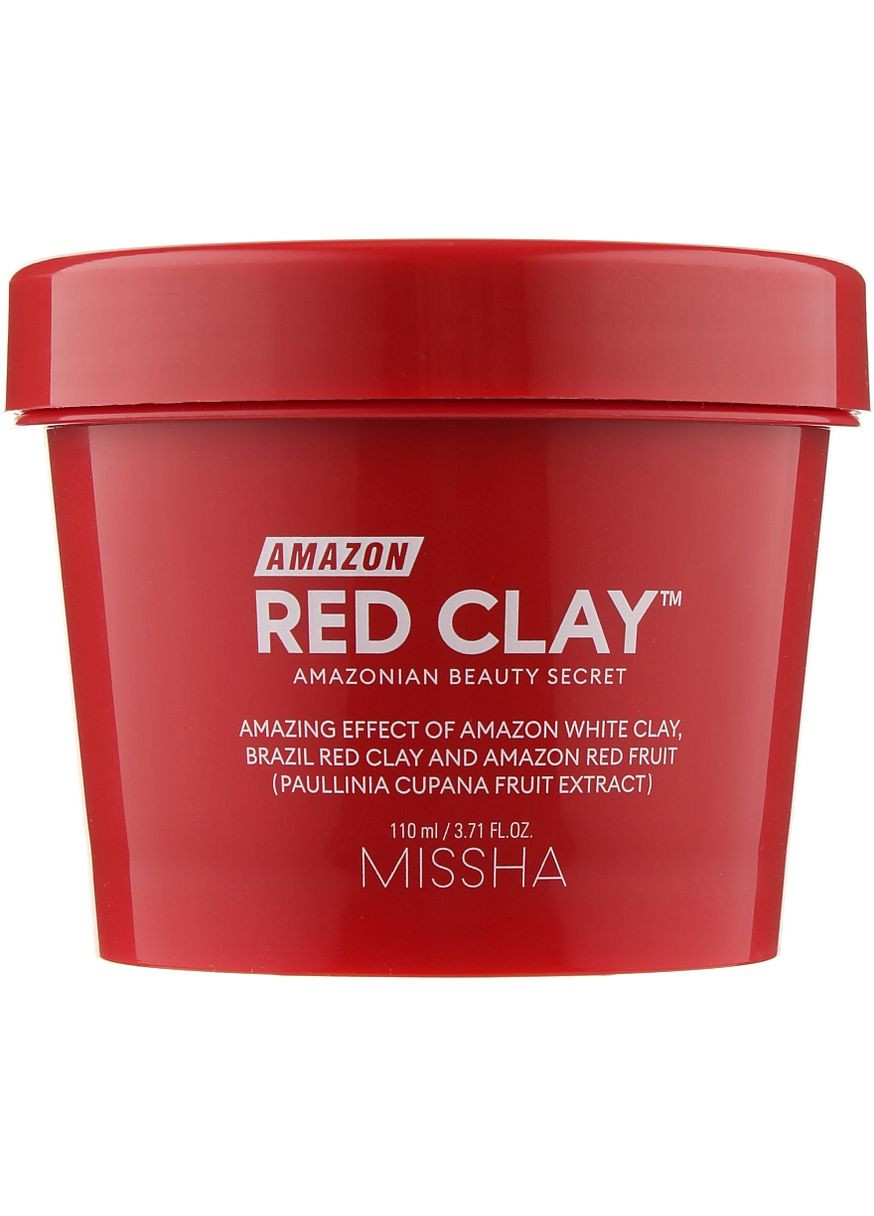 Маска для лица на основе красной глины Amazon Red Clay Pore Mask 110ml (854727-44716) MISSHA (368648565)