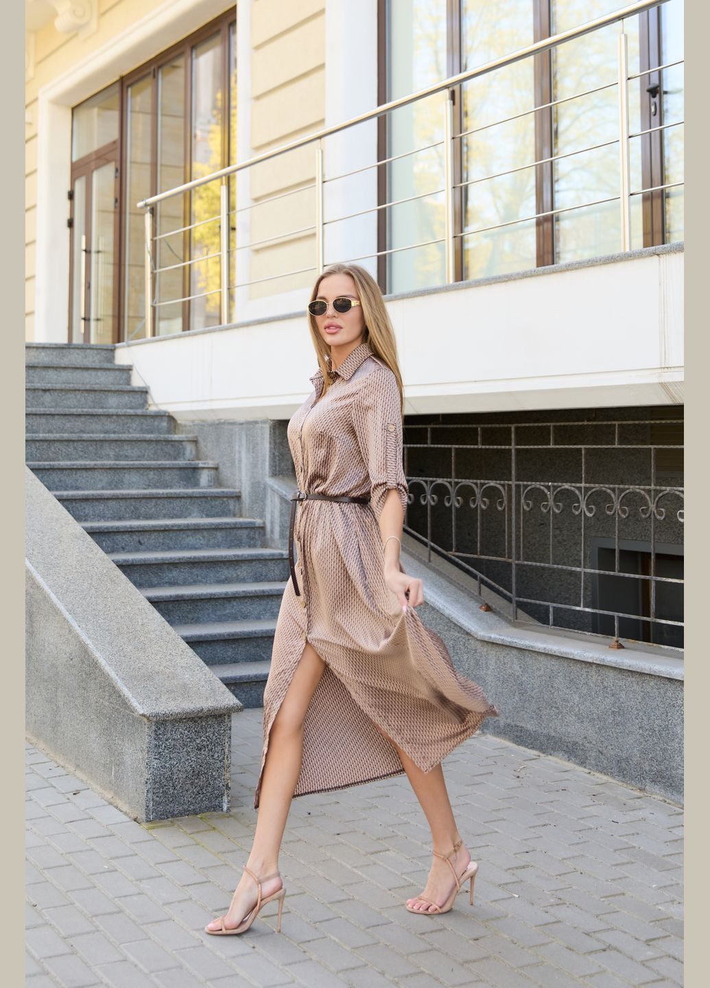 Кофейное платье MN