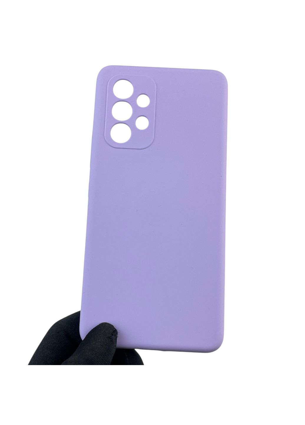 Чохол для Galaxy A53 5G (SM-A536E) силіконовий з мікрофіброю нековзний на самсунг а53 5г бузковий Samsung (366236178)