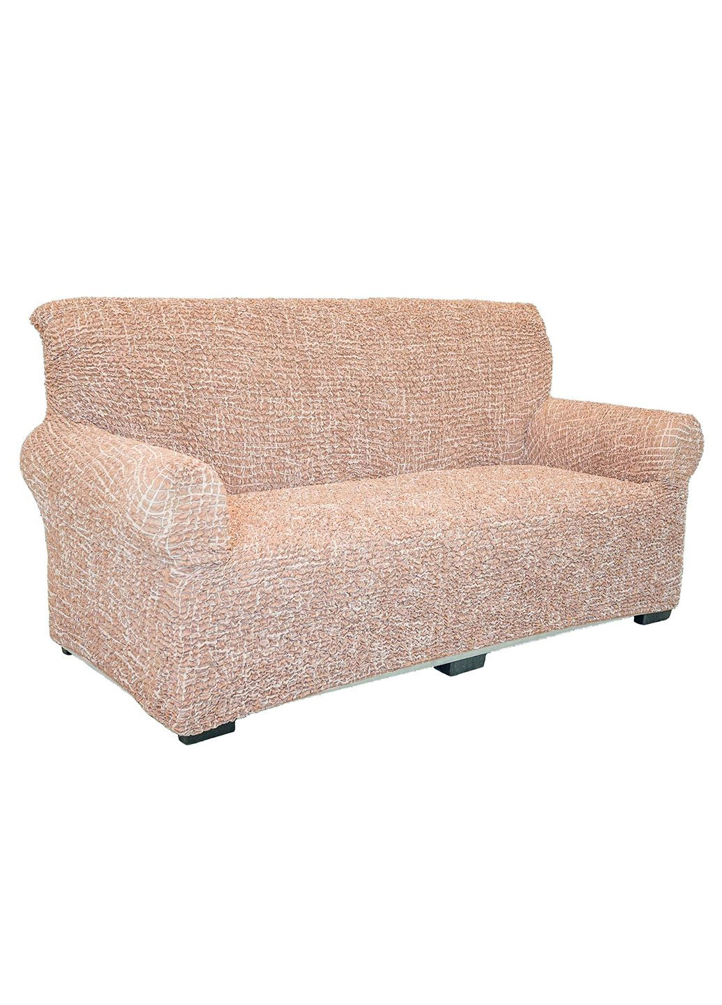 Чохол на диван 2-місний ПРЕМІУМ бежевий Love You (325221209)