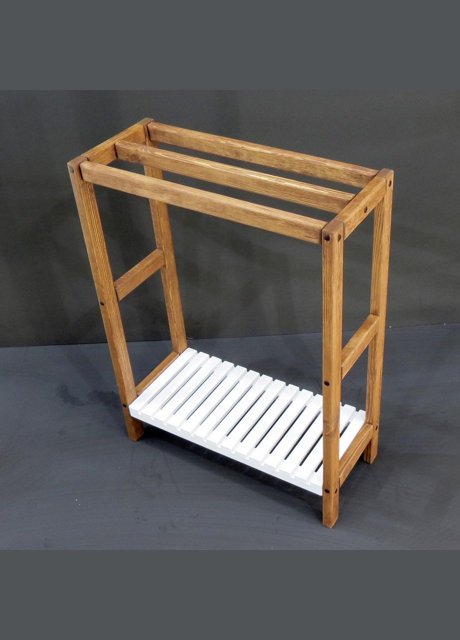 Стійка-вішалка підлогова з дерева Хомстеді мускат-зефір (СШВ-00130720) No Brand (328209988)