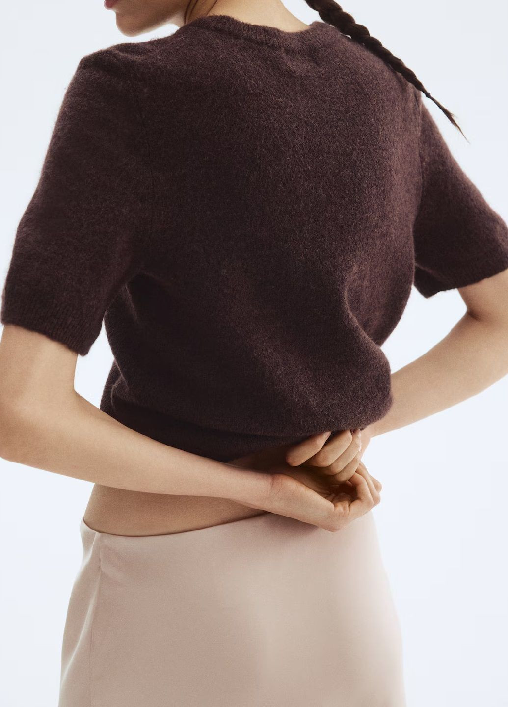 Темно-коричневый демисезонный свитер H&M