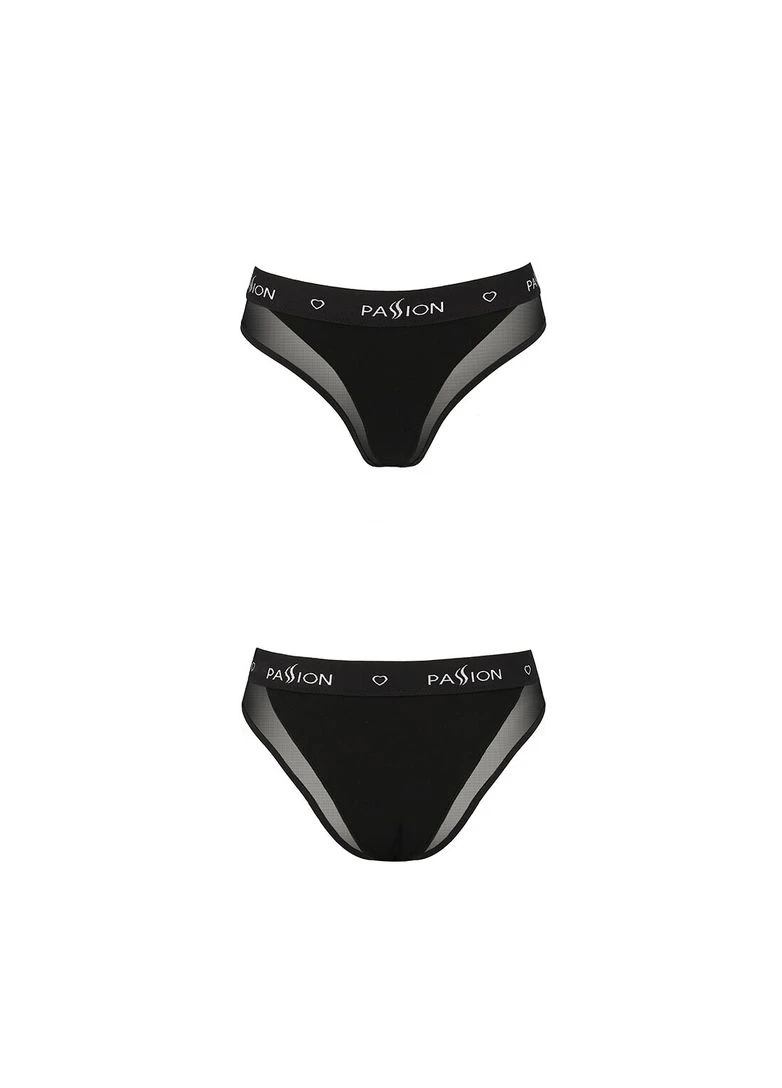 Трусики з прозорою вставкою PS002 PANTIES, black Passion (340274945)