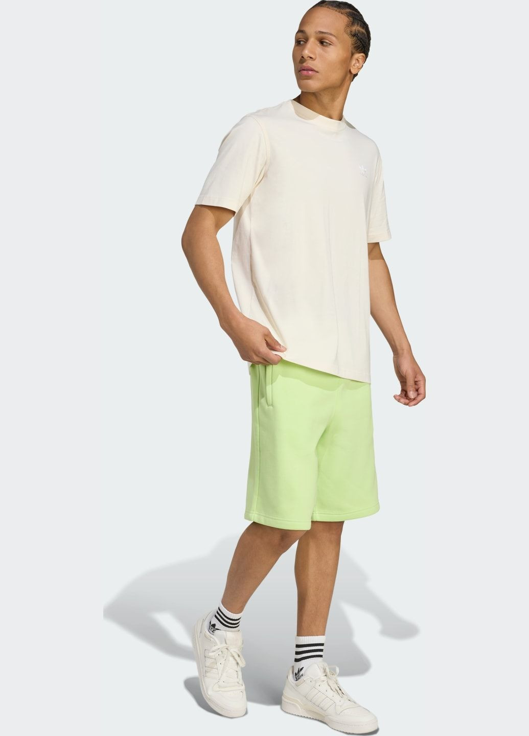 Біла футболка trefoil essentials adidas