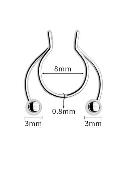 Септум для носа имитация пирсинга без прокола No Brand (316684068)