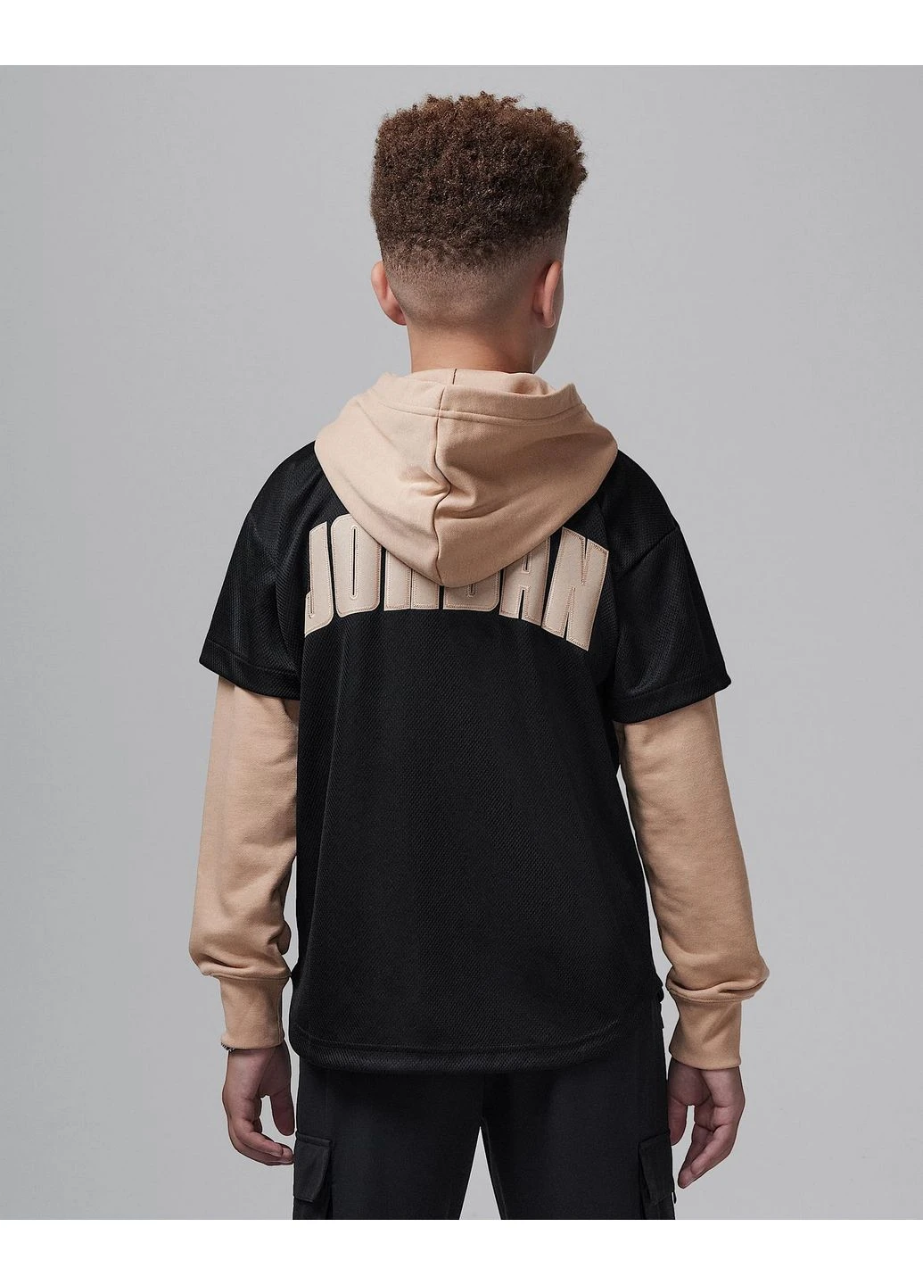 Толстовка с капюшоном Jumpman Baseball, черная/бежевая, артикул 95D542-023 Air Jordan (399364717)
