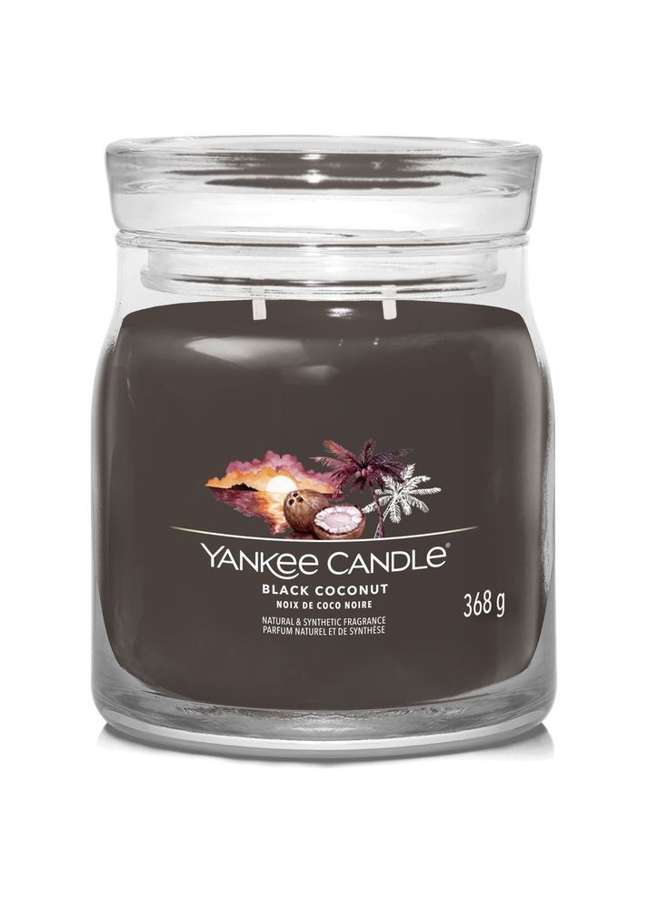Ароматична свічка Black Coconut Medium Yankee Candle (336211379)