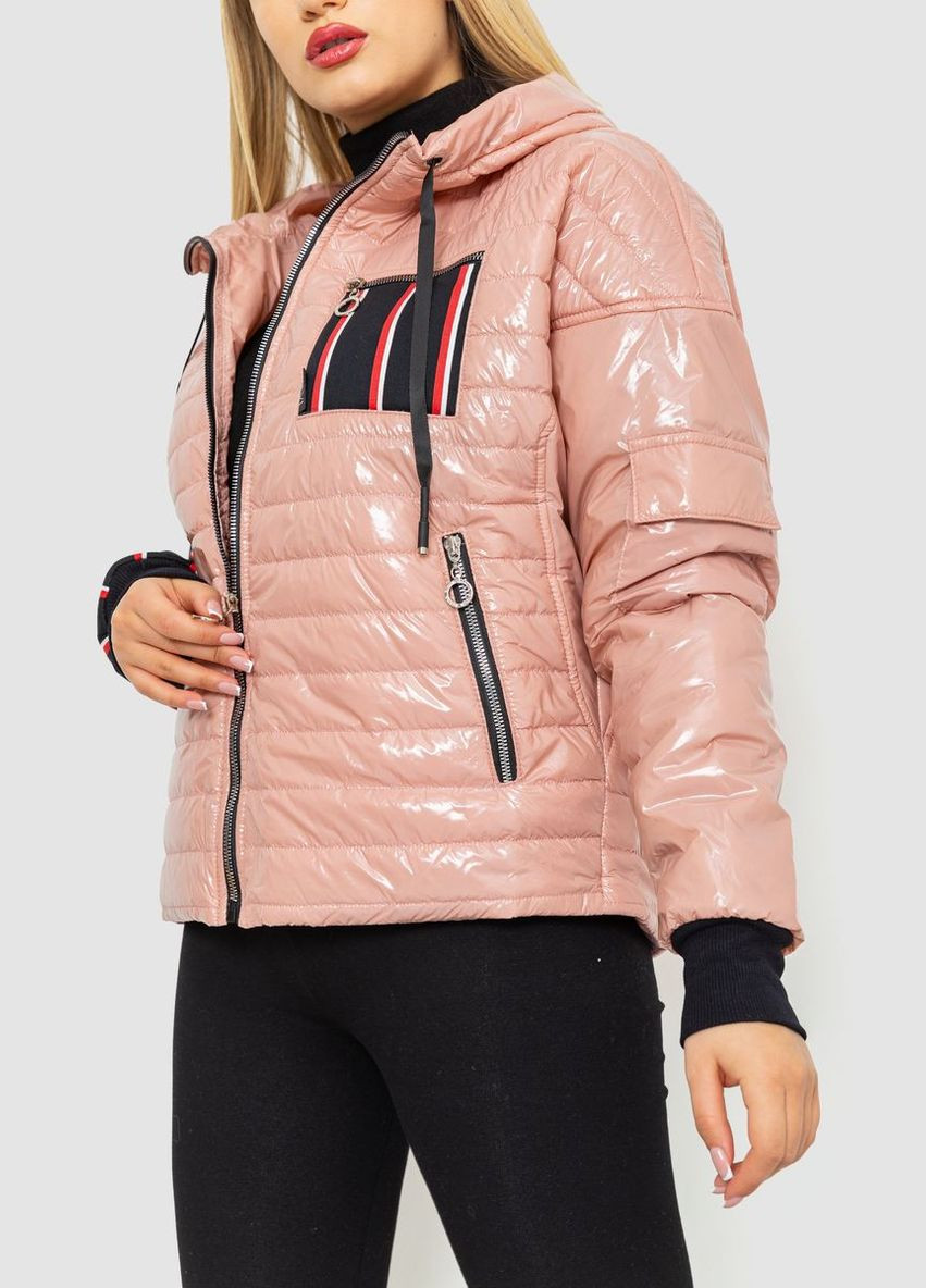 Пудрова демісезонна куртка жіноча демісезонна Ager 102R5222