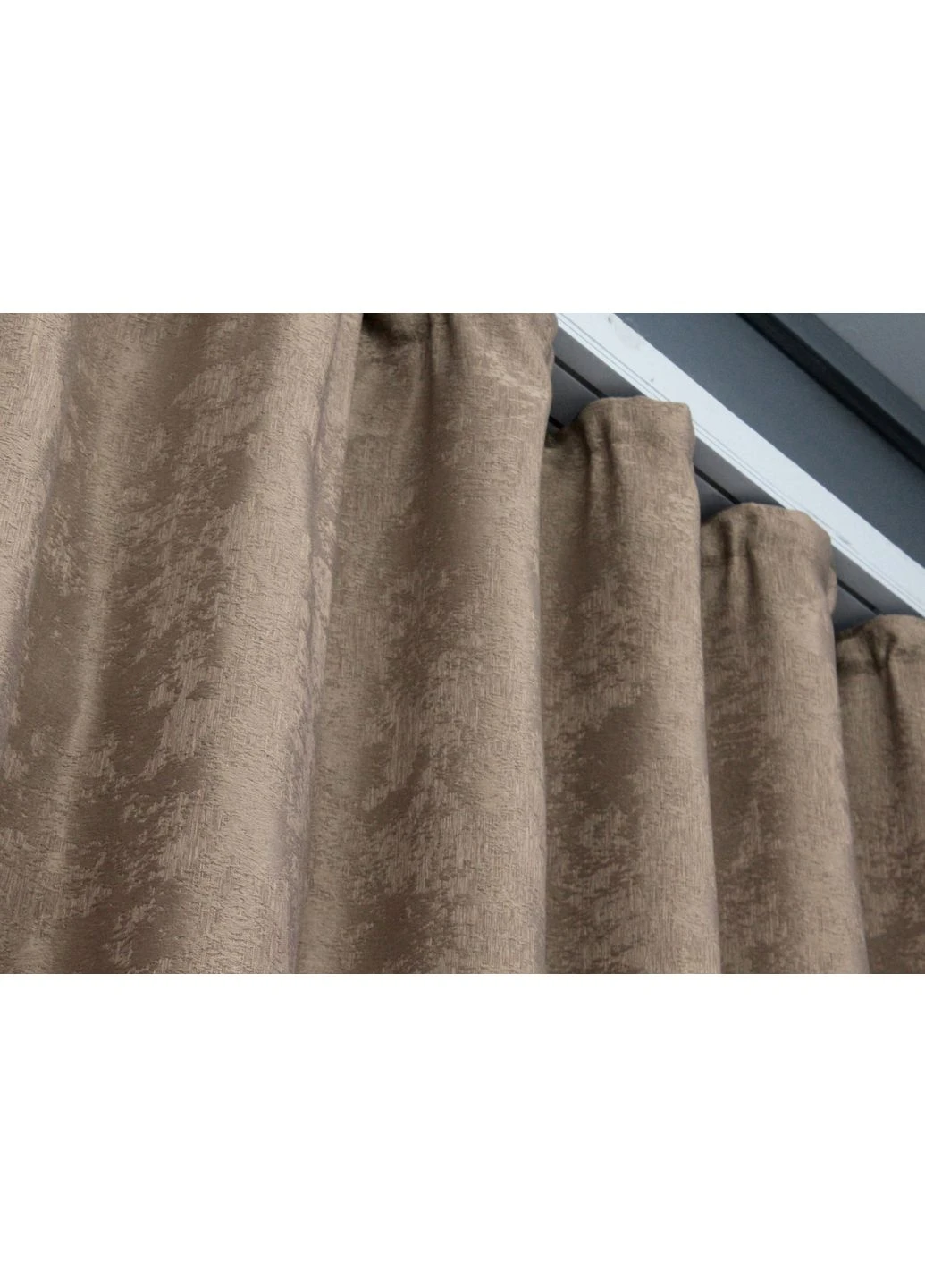 Комплект коротких штор Жакард Sultan XO № 1682ш Какао 130х170 см 2 шт (35-0321) VR-Textil (323460543)