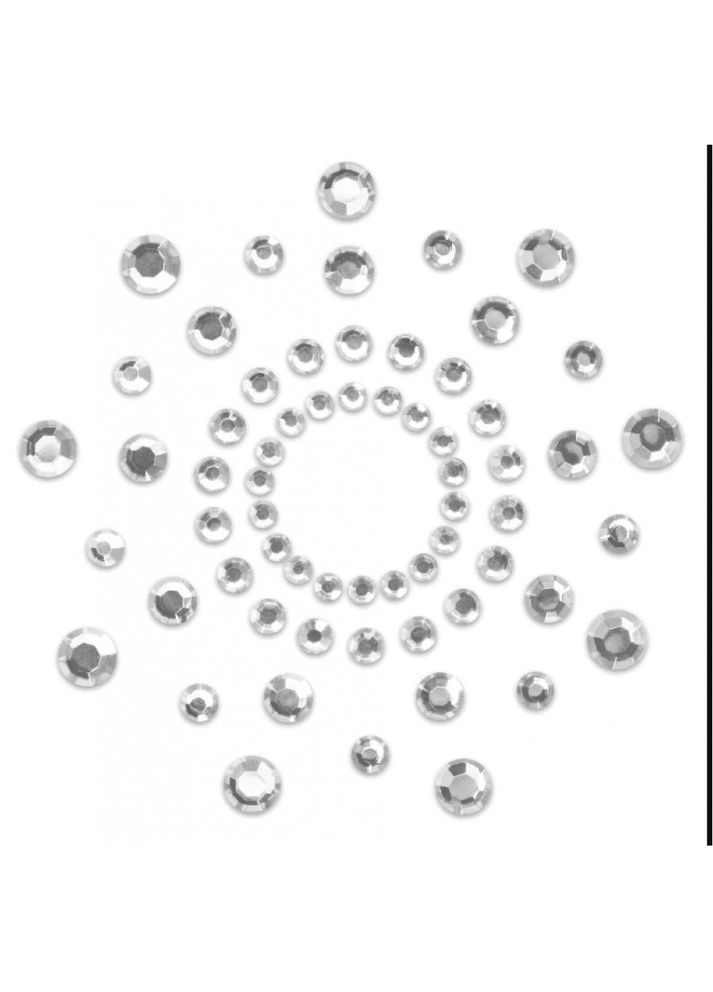 Серебряный украшения - стразы на грудь bijoux indiscrets mimi silver No Brand