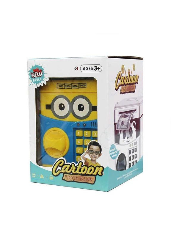 Дитяча скарбничка cейф електронна Minion з кодовим замком и купюроприймачем Банкомат для грошей UKC (299711819)