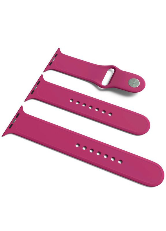 Силиконовый ремешок для Apple watch 42 44 45 46 49 размер S/M&M/L/ ремешки на Эпл вотч 42 44 45 46 49 силикон Серый / Epik (356102107)