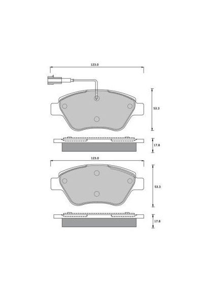 Тормозные колодки дисковые STARLINE (364835199)