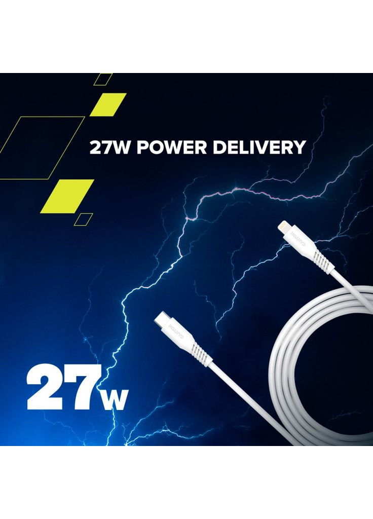 Дата кабель (m455412) Canyon USB-C to Lightning 1.2m CLN30SC C-L 30W White (367066069)
