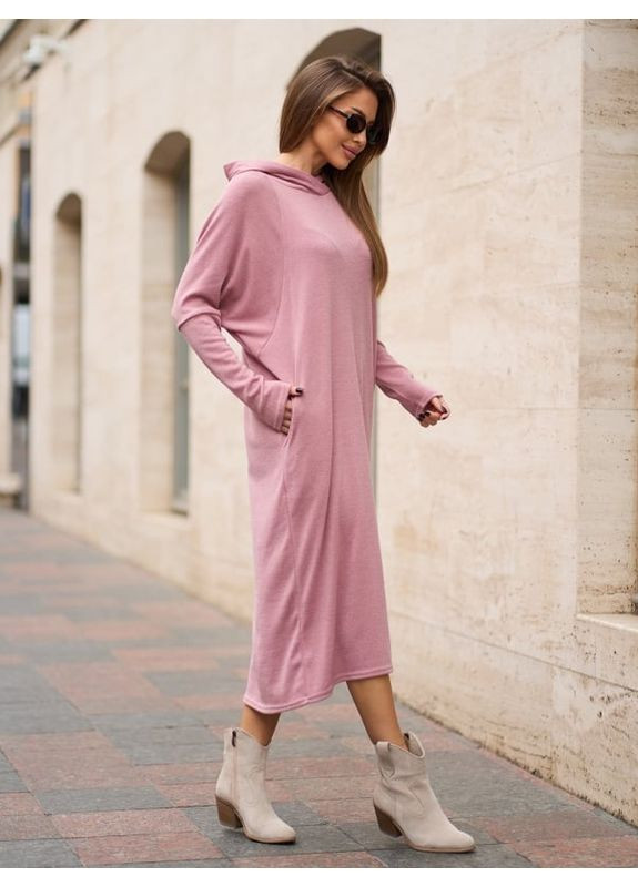 Рожева плаття 15364 рожеве ISSA PLUS однотонна