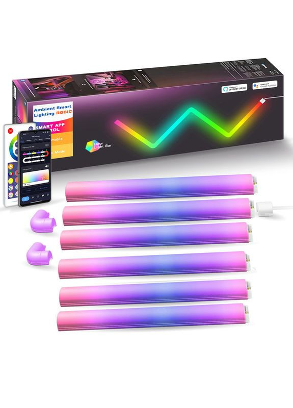 Настенный светильник Lines SAL-013B Bluetooth USB интерфейс с app (6+2 шт) Epik (295545446)