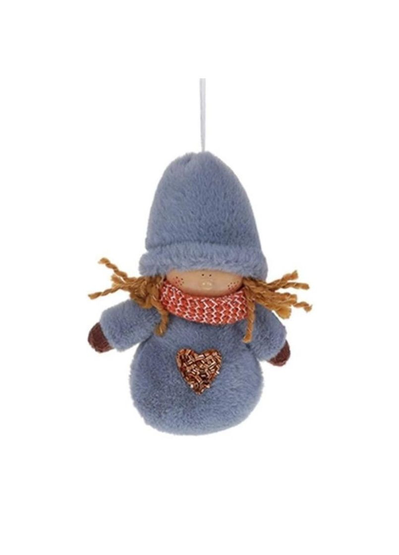 Новогодняя подвеска 14 см. голубая 12801 Flora (360639904)