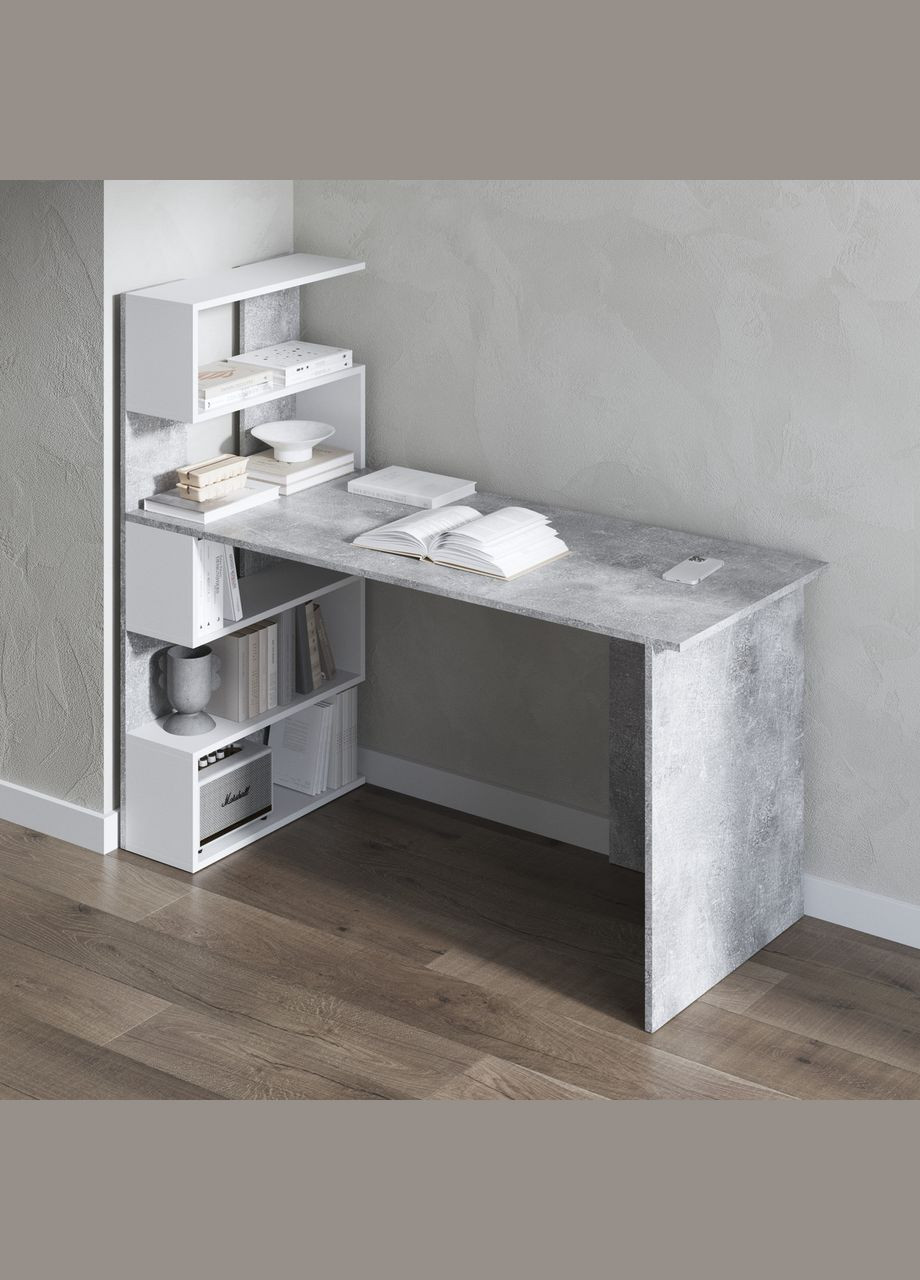 Стол письменный с полками слева, для ноутбука и компьютера M-24 VAYS (373288745)