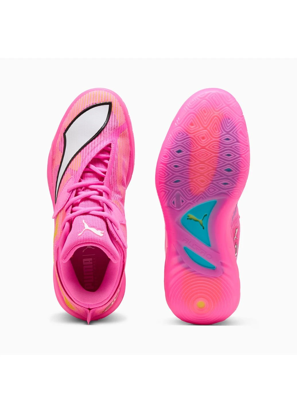 Цветные кроссовки all-pro nitro 2 showtime pink/orange 312842-01 Puma